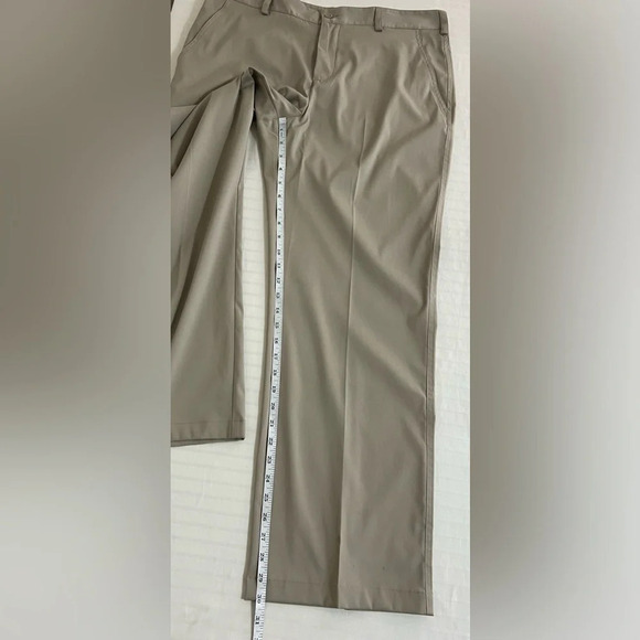 Nike Dri-Fit Size 36x30 Mens Performance Golf Pants Khaki Tan 598445 - Picture 11 of 15
